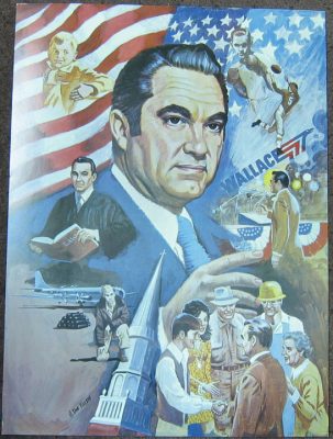 Other Collectibles 1976 SCARCE GEORGE WALLACE 17 X 23 CAMPAIGN POSTER, GRAPHIC, CARDBOARD STOCK XF+