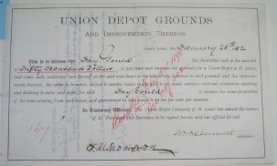 Documents & Autographs 1882 CASH RECEIPT FOR $50,000 JAY AND GEORGE GOULD SIGNED, VERY RARE! CHOICE