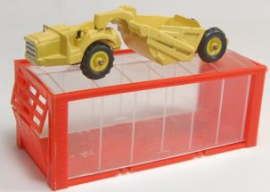 Dinky 1968 DINKY #98 “MINI DINKY” MICHIGAN SCRAPPER, YELLOW MINT w/ EXC GARAGE BOX