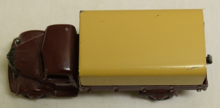 Dinky 1950 DINKY #30S AUSTIN COVERED WAGON, MAROON/CREAM CAT $150 EXC+ CONDITION