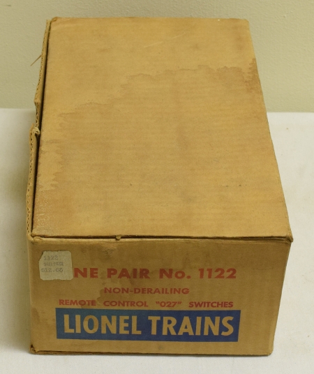 Other Collectibles 1945 LIONEL #1122 NON-DERAILING 027 SWITCHES-BOX ONLY BOX ONLY in VG+/EXC.