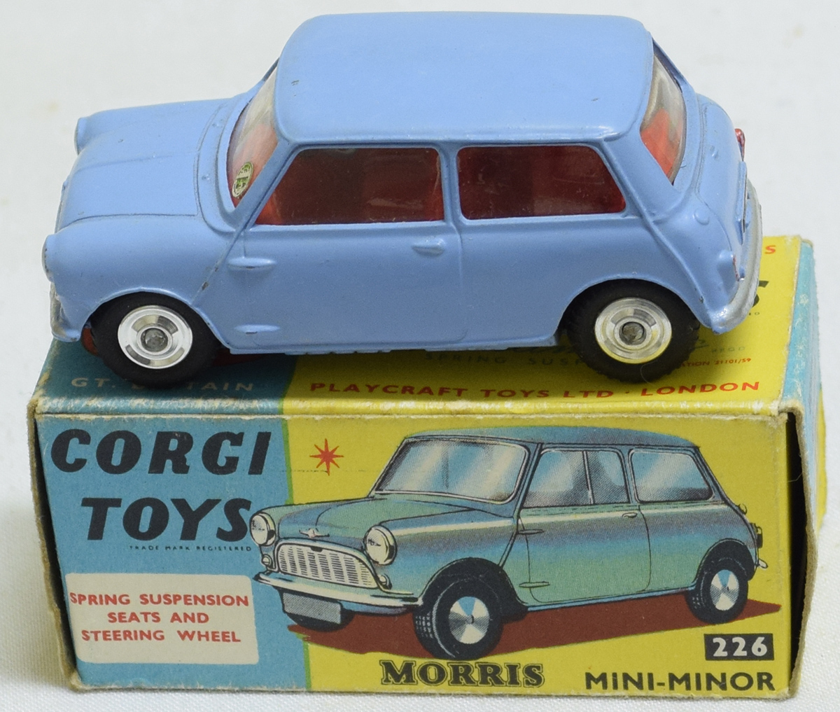 Corgi 226 Morris Mini-Minor Empty Repro Box Only 