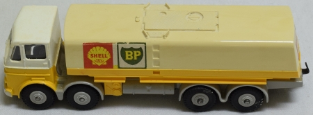 Dinky DINKY #944 SHELL BP FUEL TANKER, GREY CHASSIS & HUBS, EXC MODEL, EXC CORRECT BOX