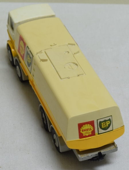 Dinky DINKY #944 SHELL BP FUEL TANKER, GREY CHASSIS & HUBS, EXC MODEL, EXC CORRECT BOX