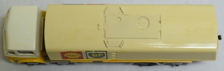 Dinky DINKY #944 SHELL BP FUEL TANKER, GREY CHASSIS & HUBS, EXC MODEL, EXC CORRECT BOX