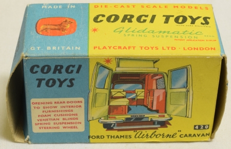 Corgi CORGI 420 FORD THAMES “AIRBORNE” CARAVAN, NEAR MINT MODEL W/ VG BOX