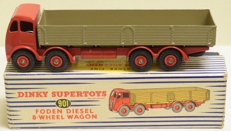 Dinky DINKY 901 FODEN DIESEL 8 WHEEL WAGON, EXCELLENT MODEL W/ EXC/NEAR-MINT BOX!