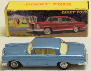 Dinky FRENCH DINKY #533 MERCEDES BENZ 300 SE, BLUE, MINT W/ NEAR-MINT BOX-PRISTINE!