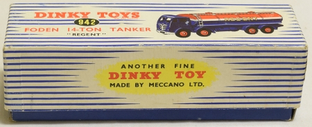 Dinky DINKY 942 FODEN REGENT TANKER, MINT MODEL W/ NEAR-MINT BOX!