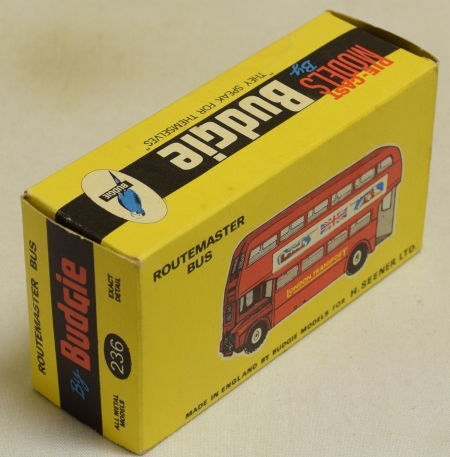 Other BUDGIE 236 ROUTEMASTER BUS, NEAR-MINT MODEL W/ MINT BOX!