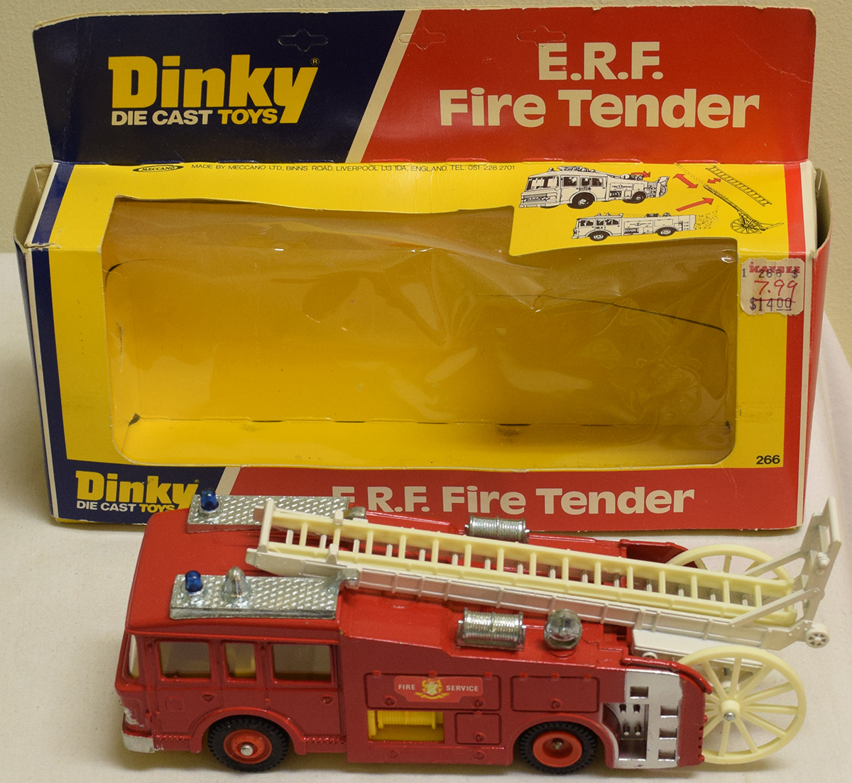 Dinky toy fire engine deals