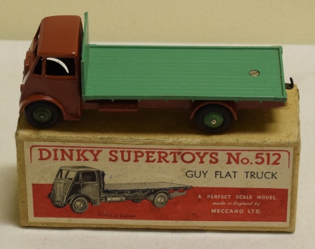 Dinky DINKY 512 GUY FLAT TRUCK, NEAR-MINT MODEL W/ VG++ BOX!