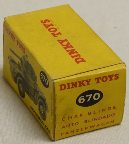 Dinky DINKY 670 ARMOURED CAR, EXCELLENT MODEL W/ VG+ BOX!