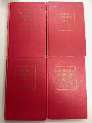 Numismatic Literature 1960-1963 13-16TH ED GUIDE BOOKS OF UNITED STATES COINS, LOT OF 4 RED BOOKS, AVG