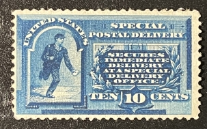U.S. Stamps SCOTT #E-1 10c BLUE, MOG, NH, FRESH & FINE, CAT $1250, A RARE STAMP!