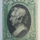 Postage SCOTT #208 6c DULL ROSE, USED, HEAVY CANCEL BUT SOUND & abt VF, CATALOG $100