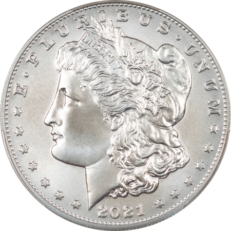 Modern Commems 2021-P/D/O/S/CC MORGAN & PEACE 6 COIN COMPLETE COMMEM DOLLAR SET, GEM BU IN OGP