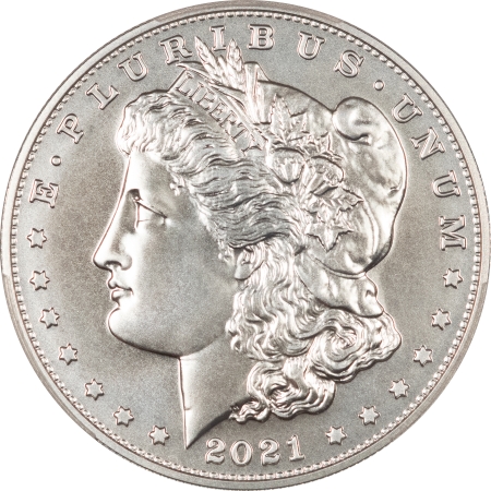 Modern Commems 2021-P/D/O/S/CC MORGAN & PEACE 6 COIN COMPLETE COMMEM DOLLAR SET, GEM BU IN OGP