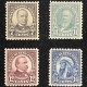 U.S. Stamps SCOTT QE1-QE4, 10c-25c YELLOW-GREEN SPECIAL HANDLING STAMPS (4), MOG-NH, SUPERB!