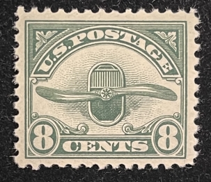 U.S. Stamps SCOTT #G4, 8c, GREEN, MOG-NH, PO FRESH & VF++, NICE STAMP! CATALOG $35