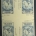 Postage SCOTT #768 3c BLUE, BLOCK OF FOUR W/ CROSS GUTTERS, MNH, VF CAT $20-APS MEMBER