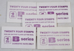 Booklets: Panes & Covers 5 – BK136; $4.32 BOOKLETS CONTAINS 24 B STAMPS (.18 EA); CV $10.50/EA = $52.50