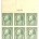 Postage SCOTT #575 1c GREEN PLATE BLOCK, VF, MOG, VLH, CAT $80, PO FRESH-APS MEMBER