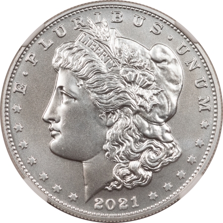 Modern Commems 2021-P/D/O/S/CC MORGAN & PEACE 6 COIN COMPLETE COMMEM DOLLAR SET, GEM BU IN OGP