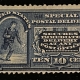 U.S. Stamps SCOTT #E-2, 10c BLUE-USED; FINE W/ NICE DEEP COLOR; CATALOG $45