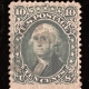 Postage SCOTT #63, 1c, BLUE, USED, VF – CATALOG VALUE $45