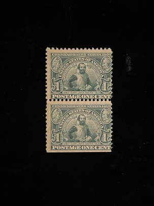 Postage SCOTT #328 PAIR, 1c, GREEN, MOG-NH, AVG CENTERING – CATALOG VALUE $150