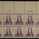 Postage SCOTT #749, PLATE BLOCK, 10c, GRAY-BLACK, MOG-NH, VF CENTERING – CATALOG $30
