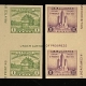 Postage SCOTT #753, 3c, BYRD ARROW, GUIDELINE BLOCK TOP, PERFECT CENTERING! – CAT $70