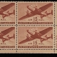 Air Post Stamps SCOTT #C-27 PLATE BLOCK, 10c, VIOLET, MOG-NH, VF & FRESH – CATALOG VALUE $25