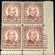 Postage SCOTT #721 3C WASHINGTON PURPLE PERF 10 VERTICAL LOT OF 72 STRIPS OF 3/4, MOG-NH