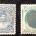 U.S. Stamps SCOTT #33 & 37 HAWAII 1C BLUE & 6 CENT GREEN USED, VF CENTERING, CATALOG-$16