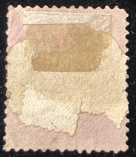 U.S. Stamps SCOTT #38 HAWAII 2 CENT ROSE, USED W/ ADHEREANCES, CATALOG – $47.50