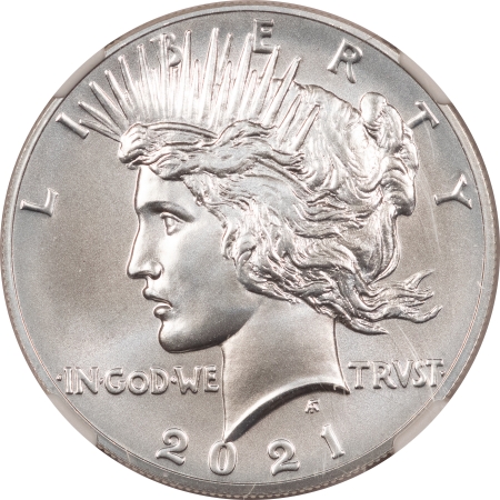 Modern Commems 2021-P/D/O/S/CC MORGAN & PEACE 6 COIN COMPLETE COMMEM DOLLAR SET, GEM BU IN OGP