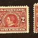 Postage SCOTT #547 $2 CARMINE & BLACK; USED W/ AVERAGE CENTERING-CATALOG $35