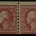 Postage SCOTT #393 2c CARMINE, PERF 8.5 VERT, LINE PAIR, MDOG, AVG CENTERING-CAT $300