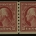 Postage SCOTT #413 2c CARMINE PAIR, PERF 8.5 VERT, MOG, FINE, BRIGHT & PO FRESH-CAT $125
