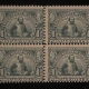 Postage SCOTT #319f, 2c, CARMINE-ROSE, TY II, MOG, BLOCK OF 4, VF & FRESH! – CAT $775