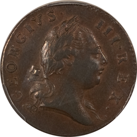 Colonials 1773 VIRGINIA COLONIAL HALF PENNY COPPER, PERIOD – PCGS AU-55, GREAT SURFACES PQ