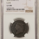 Draped Bust Half Cents 1806 DRAPED BUST HALF CENT, LG 6 STEMS, C-4 – NGC XF-45 BN, NICE SMOOTH & PQ!
