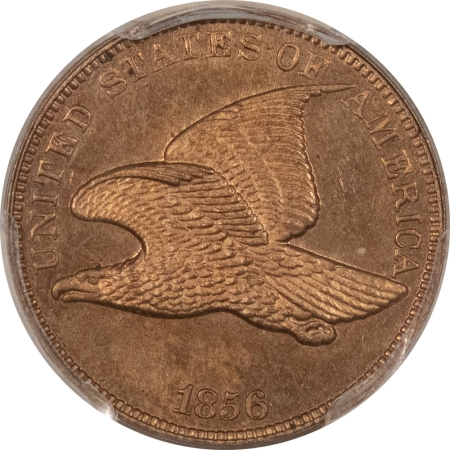 CAC Approved Coins 1856 PROOF FLYING EAGLE CENT PCGS PR-63 CAC, LUSTROUS W/ GEM OBVERSE, WOW!