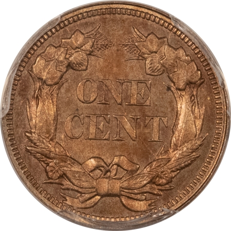 CAC Approved Coins 1856 PROOF FLYING EAGLE CENT PCGS PR-63 CAC, LUSTROUS W/ GEM OBVERSE, WOW!