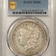 Dollars 1884-S MORGAN DOLLAR PCGS XF-45, LUSTROUS & LOOKS AU!  STRONG DETAILS!
