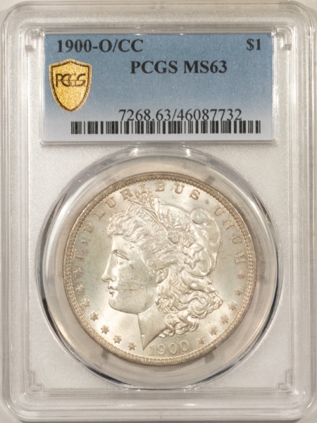 Morgan Dollars 1900-O/CC MORGAN DOLLAR PCGS MS-63, FRESH & SATINY CHOICE UNCIRCULATED