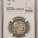 Liberty Seated Halves 1877-S SEATED LIBERTY HALF DOLLAR – NGC AU-53