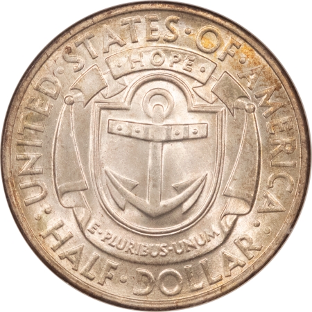 New Certified Coins 1936-D RHODE ISLAND COMMEMORATIVE HALF DOLLAR – NGC MS-66, FRESH & FLASHY